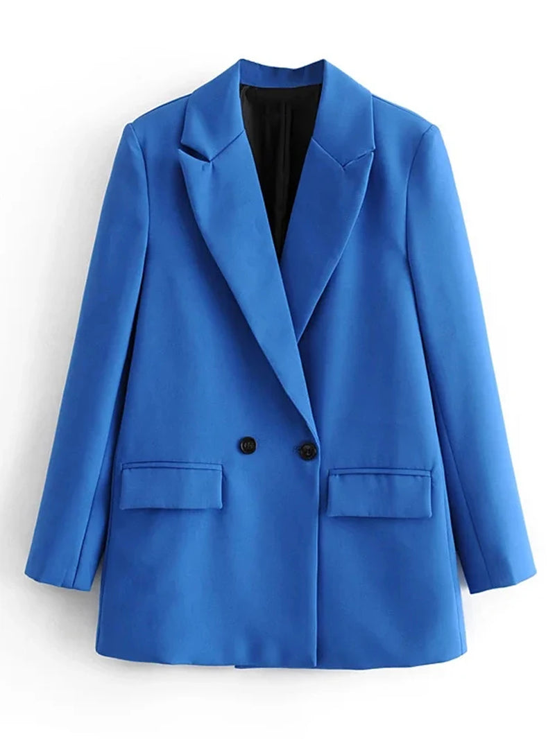 Elevate Your Office Style with the TRAF Women's Blazer - Versatile Colors for Every Season