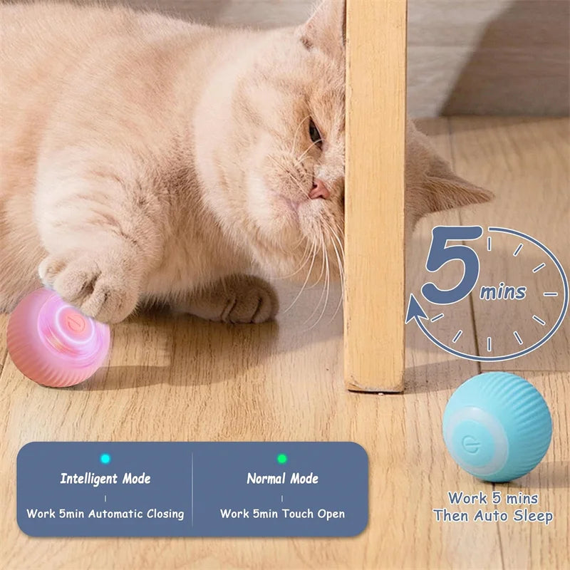 Exciting Smart Cat Ball: Automatic Rolling Electric Toy for Engaging Playtime and Training!