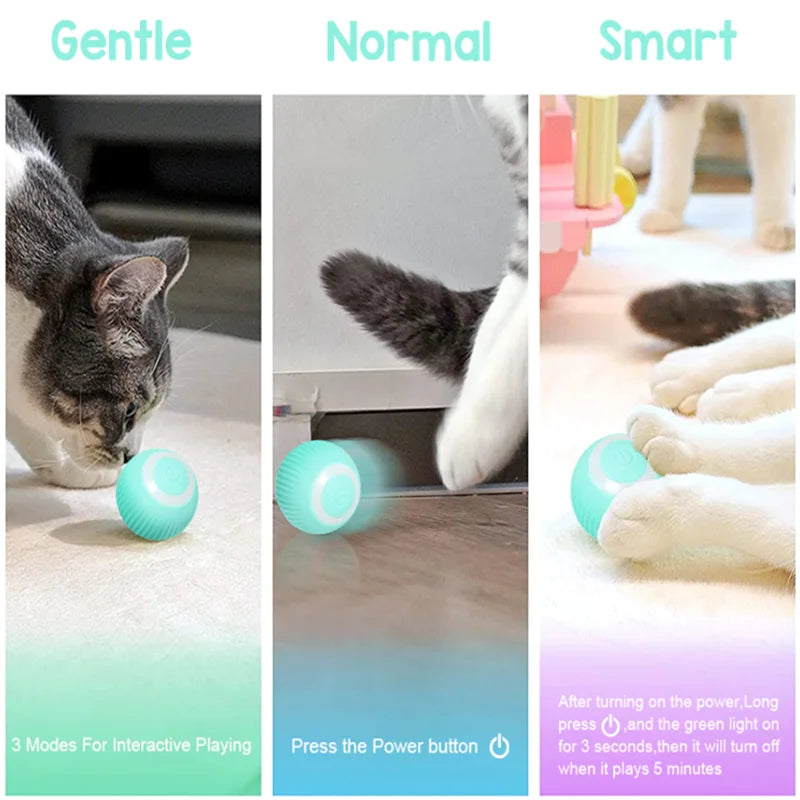 Exciting Smart Cat Ball: Automatic Rolling Electric Toy for Engaging Playtime and Training!