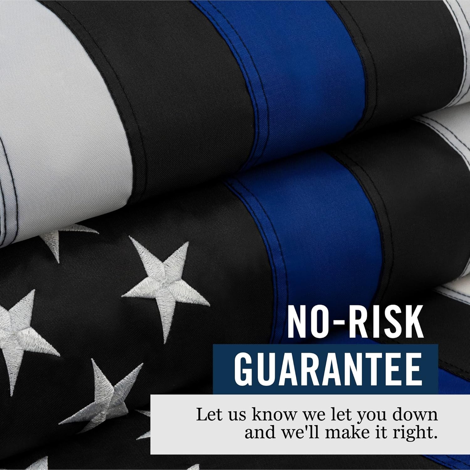 Show Your Support with the Thin Blue Line USA Flag - 3x5 Ft Heavy-Duty Police Flag Built for Durability and High Wind Resistance