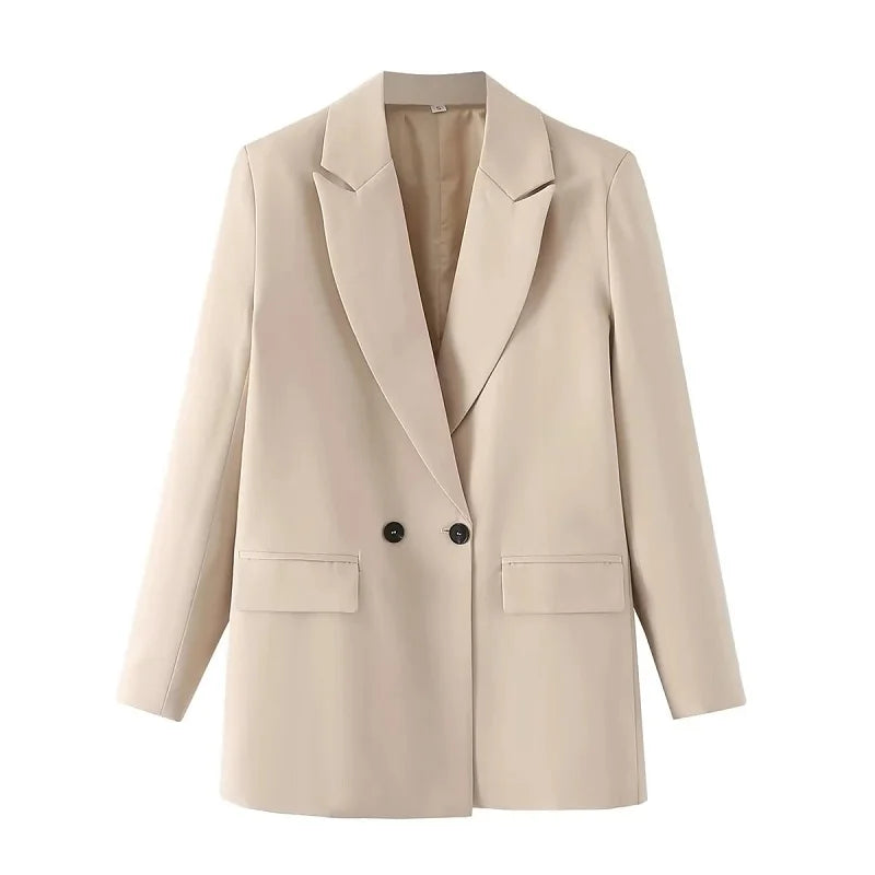 Elevate Your Office Style with the TRAF Women's Blazer - Versatile Colors for Every Season