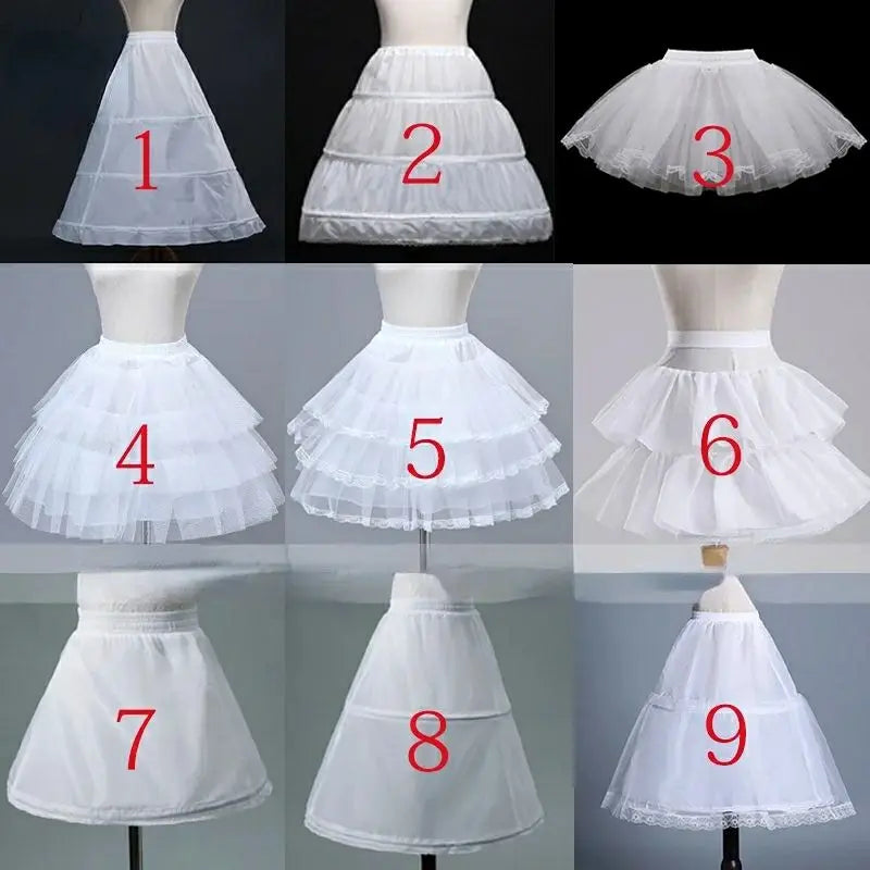 Charming Flower Girl Petticoats - Versatile Underskirts for Weddings, Parties, and Cosplay