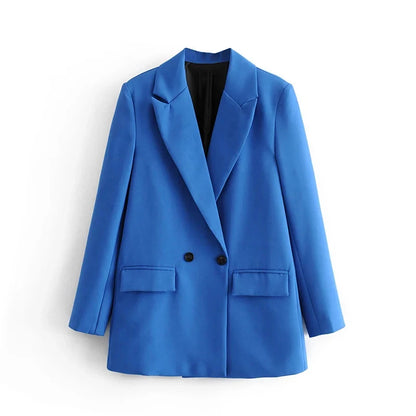 Elevate Your Office Style with the TRAF Women's Blazer - Versatile Colors for Every Season