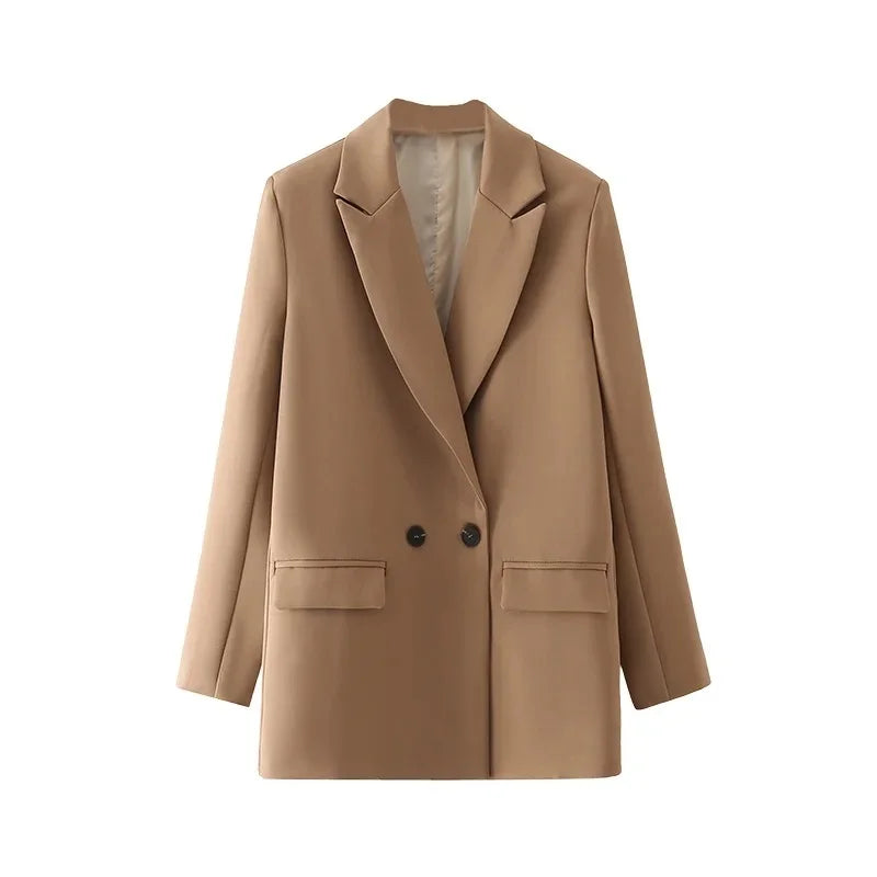 Elevate Your Office Style with the TRAF Women's Blazer - Versatile Colors for Every Season