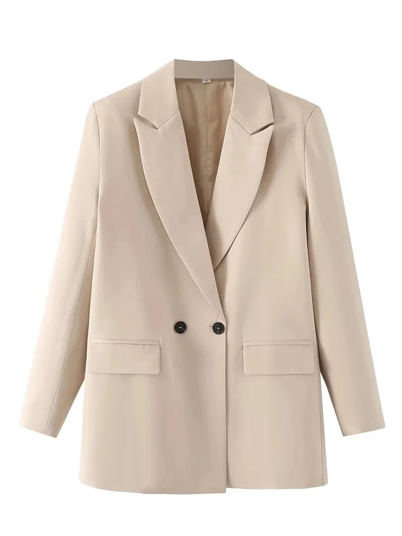 Elevate Your Office Style with the TRAF Women's Blazer - Versatile Colors for Every Season