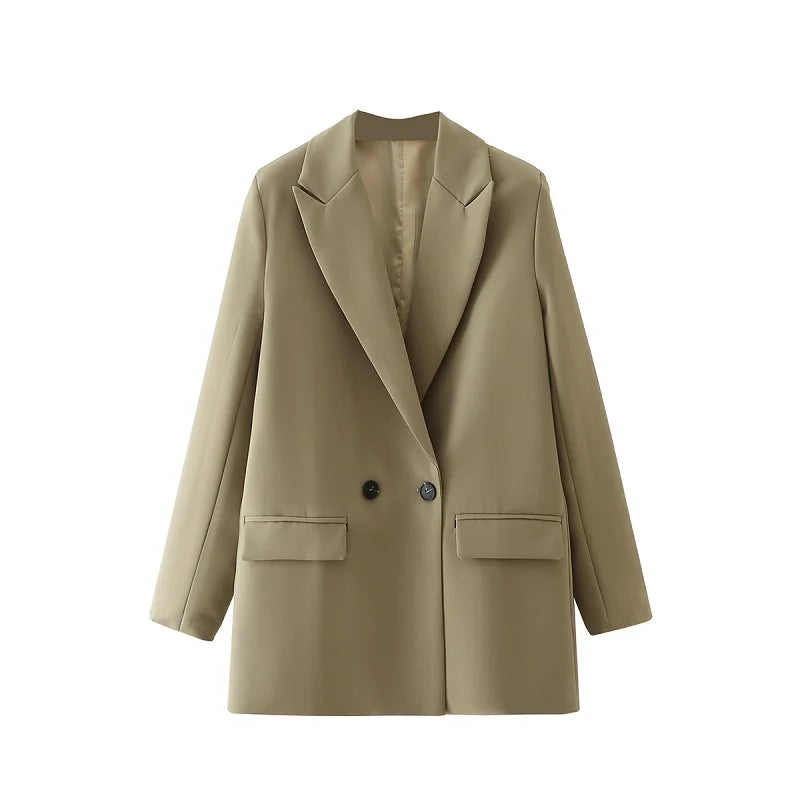 Elevate Your Office Style with the TRAF Women's Blazer - Versatile Colors for Every Season